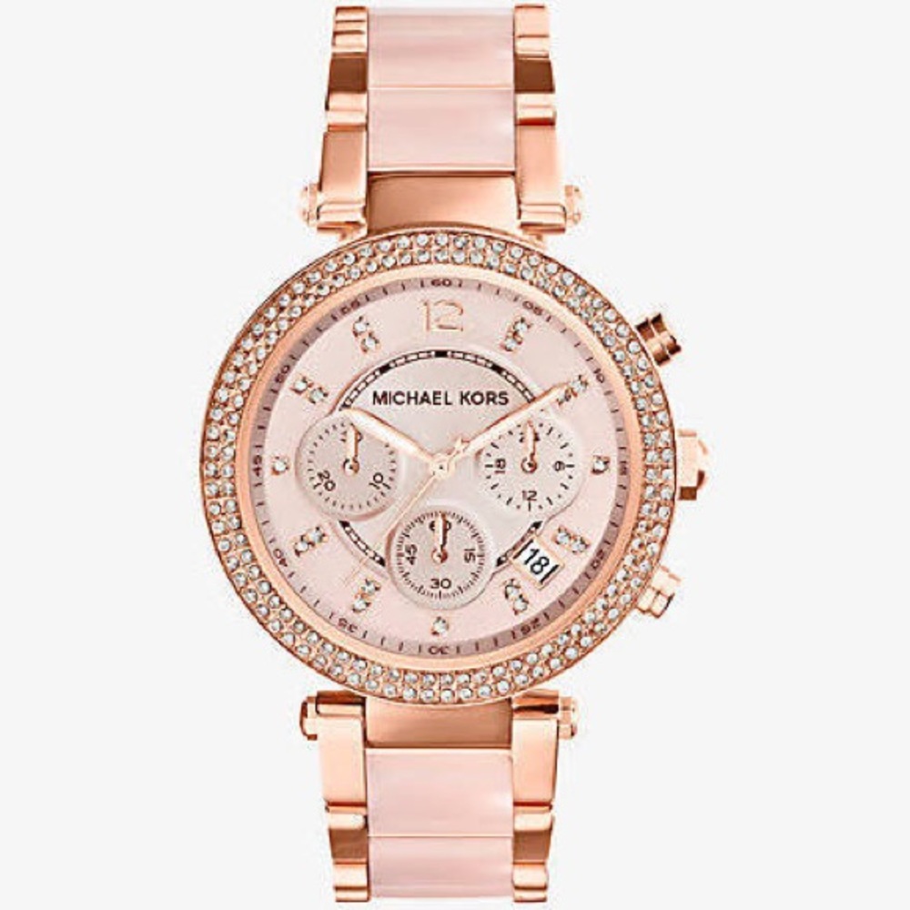 Michael Kors Parker rose gold watch